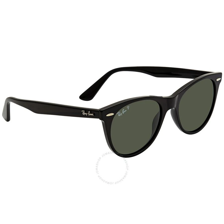 商品Ray-Ban|Wayfarer ll Green Classic G-15 Polarized Unisex Sunglasses RB2185 901/58 52,价格¥884,第2张图片详细描述