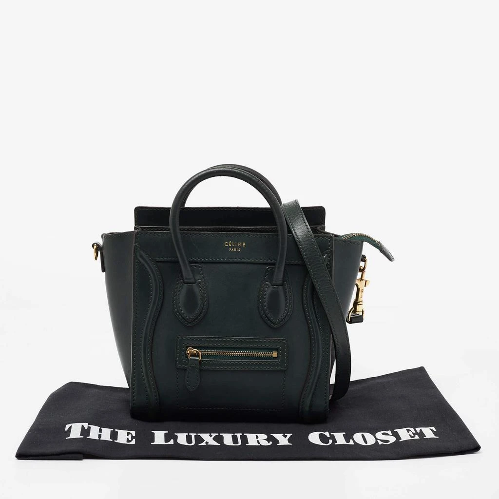 Celine Green Leather Nano Luggage Tote 商品