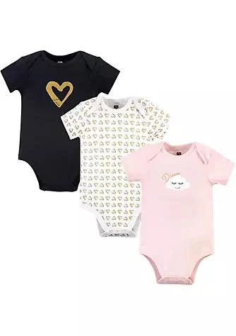 商品Hudson|Baby Hudson Baby Infant Girl Cotton Bodysuits 3Pk Dream Love,价格¥120,第1张图片