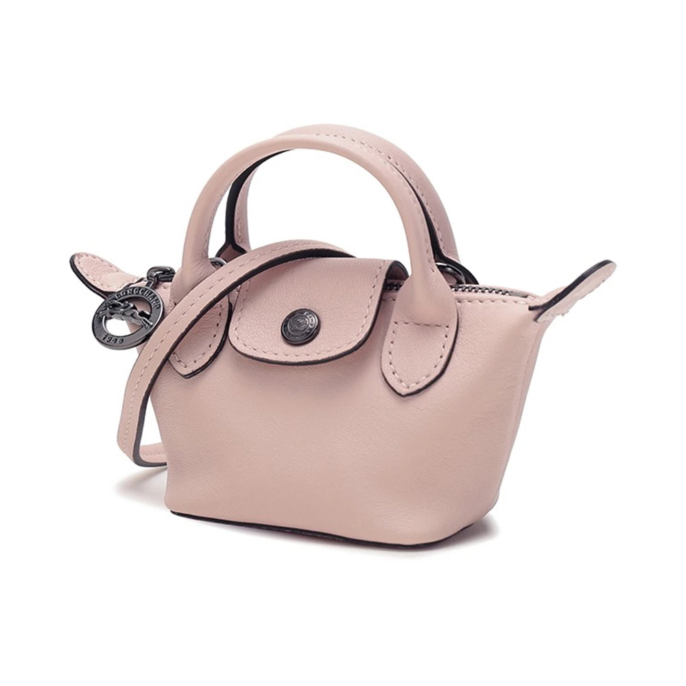 LONGCHAMP 女士裸粉色羊皮迷你手提单肩斜挎包 10099757P53 商品