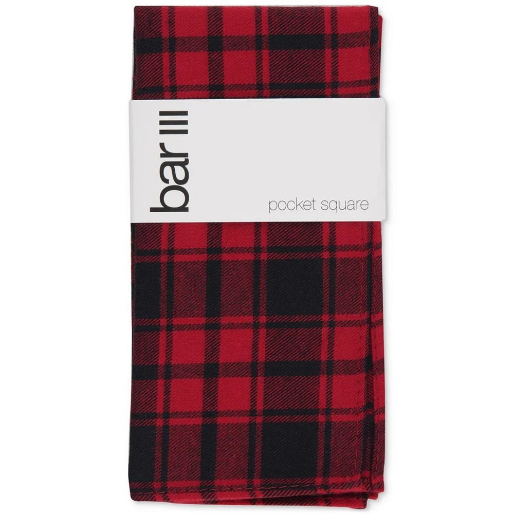 商品Bar III|Men's Seabury Plaid Pocket Square, Created for Macy's,价格¥263,第2张图片详细描述