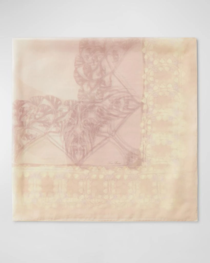 商品Loro Piana|Tuscany Landscape Silk Chiffon Scarf,价格¥6366,第2张图片详细描述