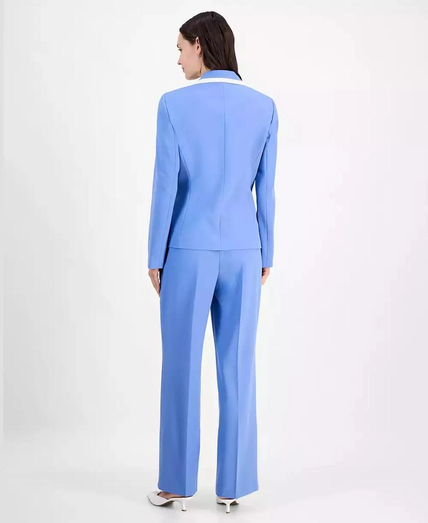 商品Le Suit|Contrast-Tipped Pant Suit Set Regular & Petite Sizes,价格¥739,第2张图片详细描述