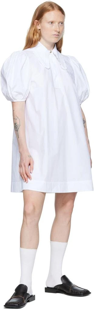 商品Ganni|SSENSE Exclusive White Minidress,价格¥397,第4张图片详细描述