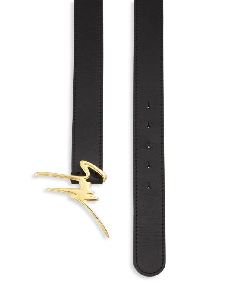商品Giuseppe Zanotti|Logo-Buckle Leather Belt,价格¥1596,第2张图片详细描述
