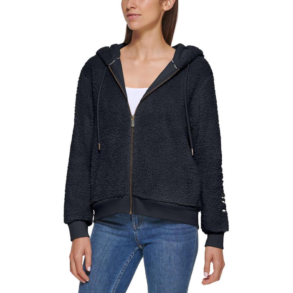 商品Calvin Klein|Calvin Klein Womens Hoodie Logo Sweatshirt,价格¥339,第1张图片
