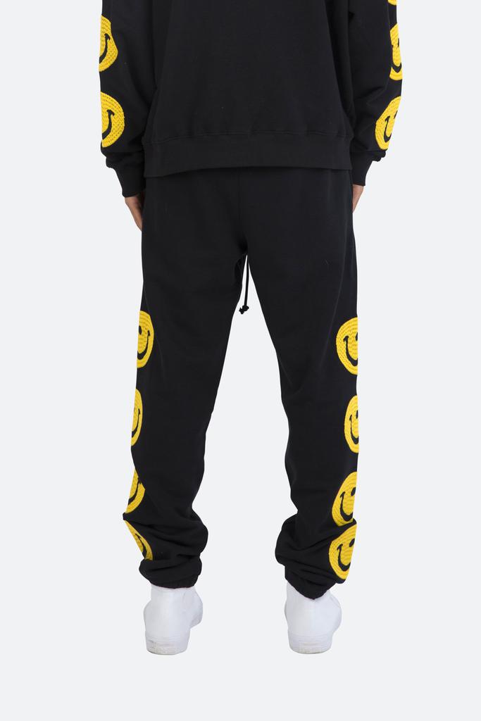 Crooked Smile Sweatpants - Black商品第6张图片规格展示