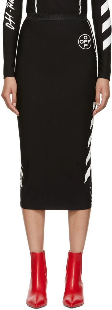 商品Off-White|Black Diag Pencil Skirt,价格¥2041,第1张图片