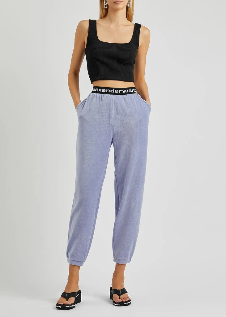 商品Alexander Wang|Blue stretch-corduroy trousers,价格¥1143,第4张图片详细描述