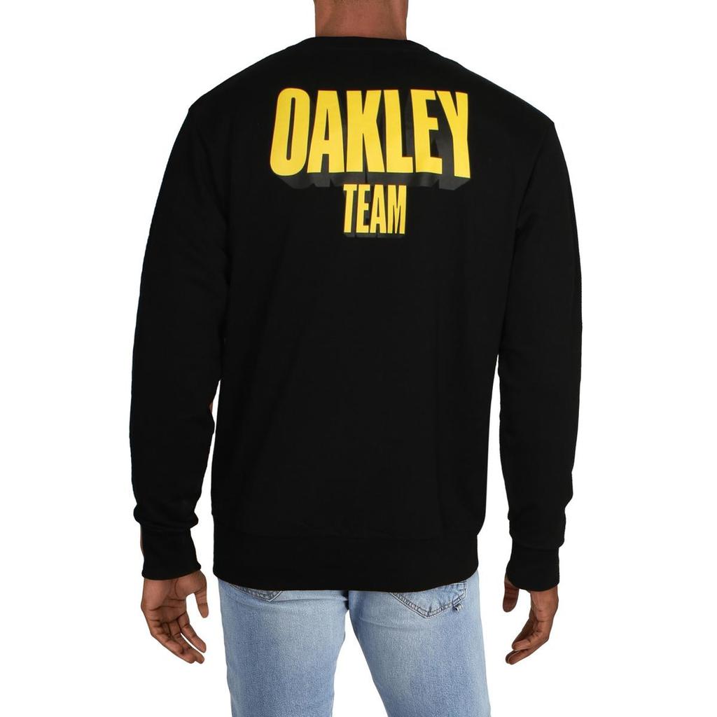 Oakley Team Men's Cotton Logo Print Long Sleeve Crewneck Sweatshirt商品第3张图片规格展示