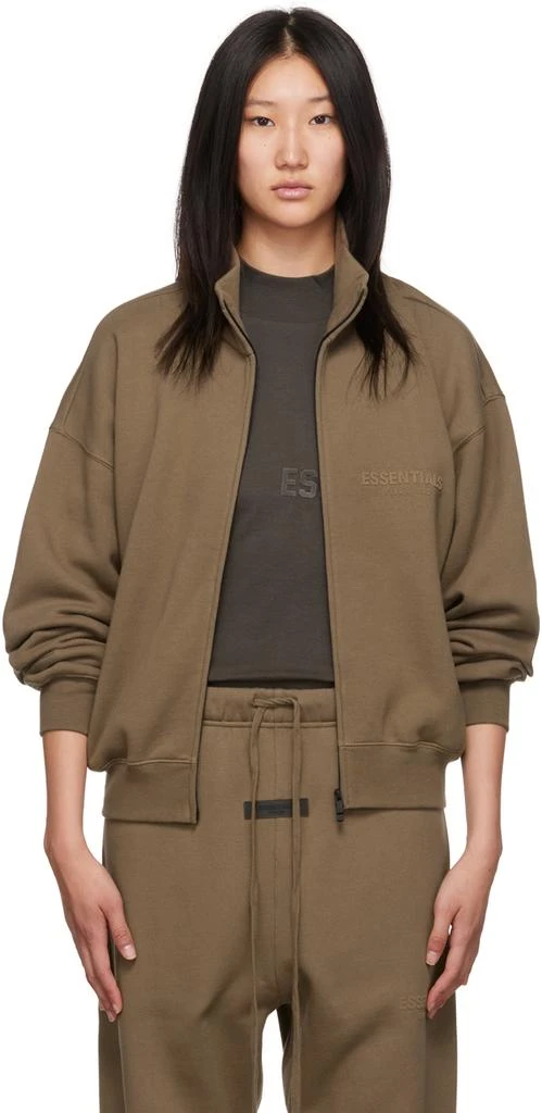 商品Essentials|Brown Full Zip Jacket,价格¥320,第1张图片