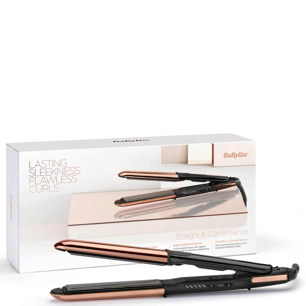 BaByliss Straight and Curl Brilliance Rose-Gold Hair Straightener 商品