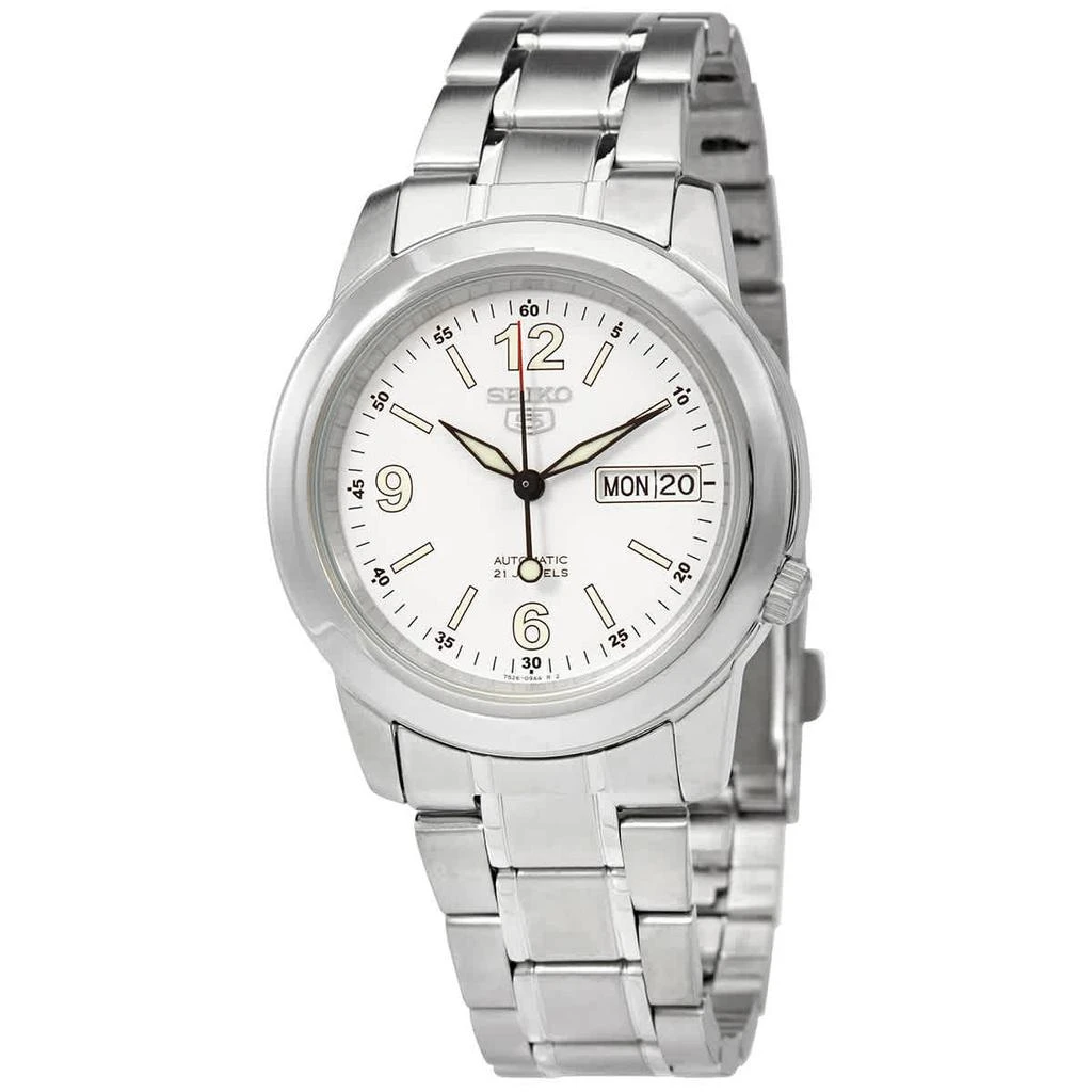 商品Seiko|Series 5 Automatic White Dial Men's Watch SNKE57K1,价格¥787,第1张图片