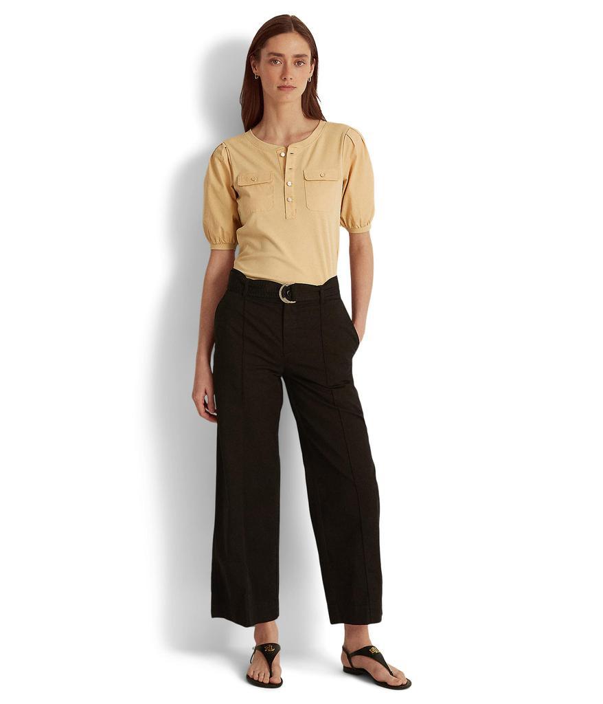 商品Ralph Lauren|Cotton Puff-Sleeve Henley Top,价格¥336,第6张图片详细描述