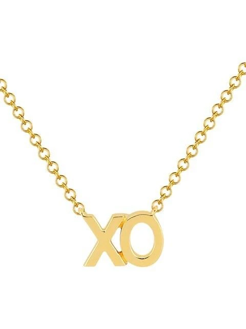 商品Effy|14K Yellow Gold XO Initial Necklace,价格¥2363,第1张图片