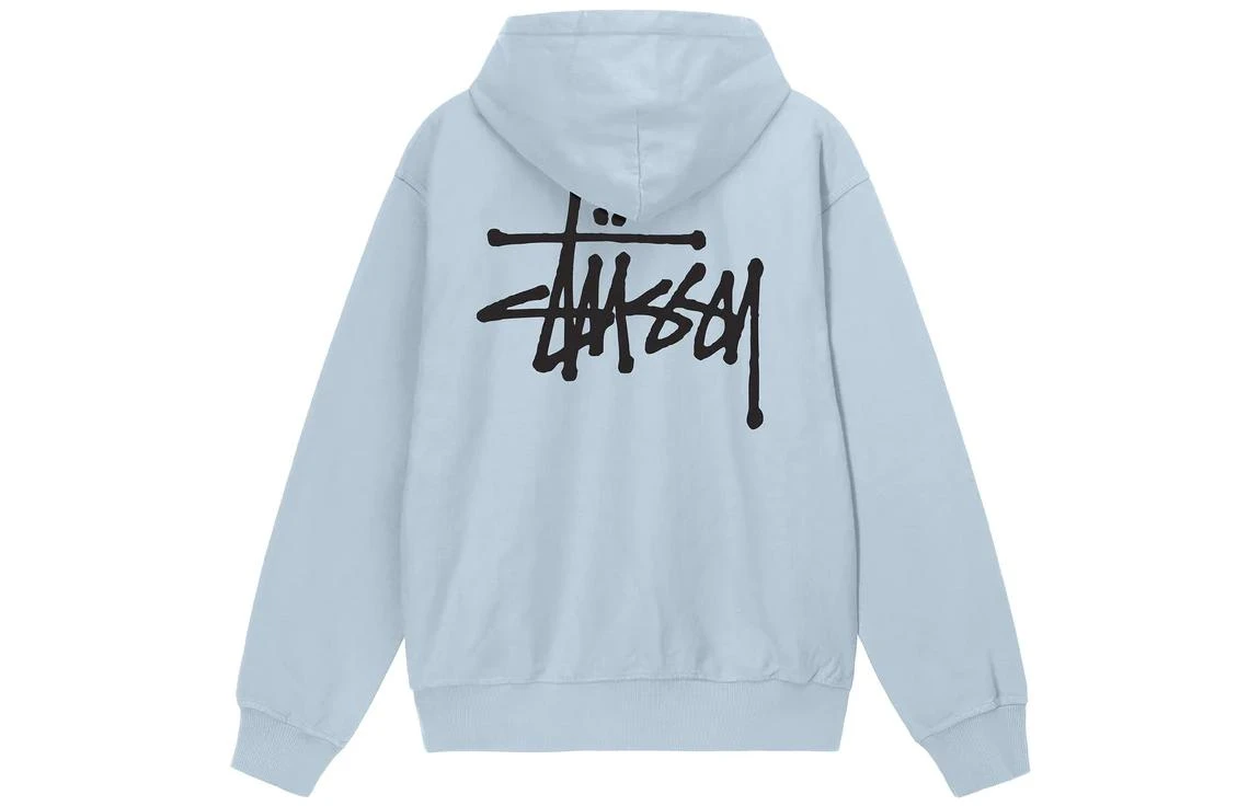 商品[国内直发] STUSSY|Basic StÜssy Pigment Dyed Hoodie 字母Logo印花加绒连帽套头卫衣 男女同款,价格¥1520,第9张图片详细描述