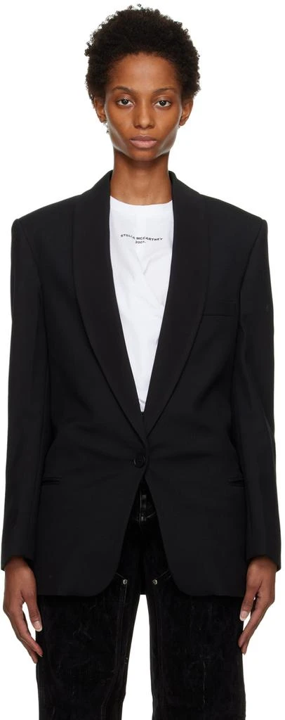 商品Stella McCartney|Black Shawl Lapel Blazer,价格¥4567,第1张图片