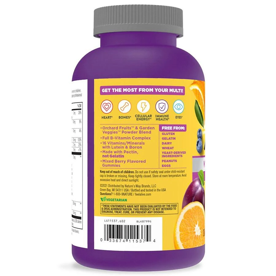 商品Nature's Way|Women's 50+ Multi-Vitamin Gummies,价格¥166,第2张图片详细描述