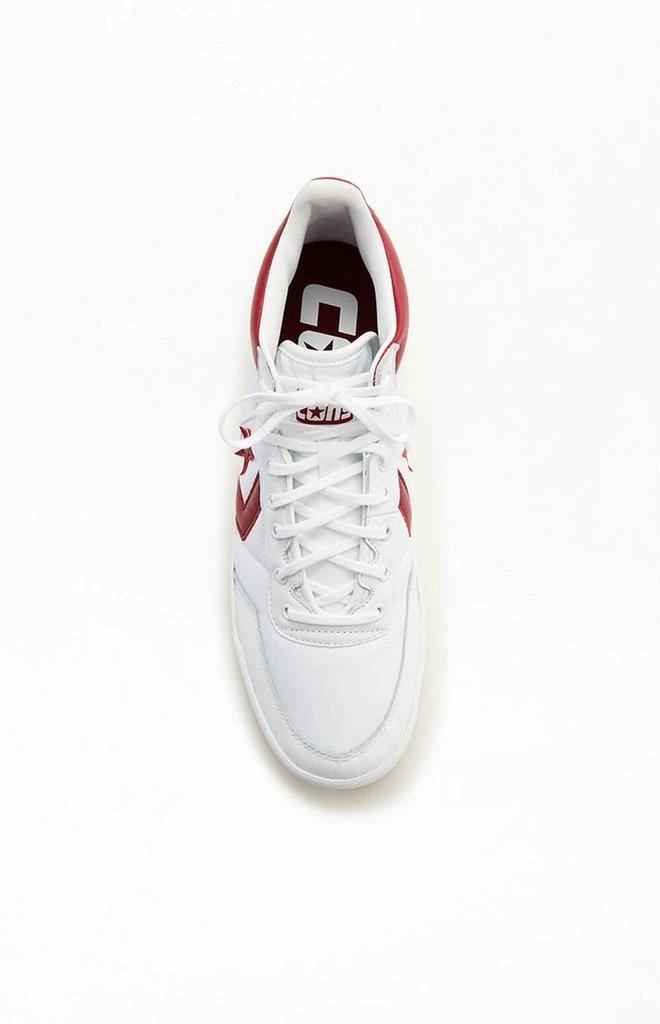 商品Converse|White & Burgundy Fastbreak Pro Shoes,价格¥487,第5张图片详细描述