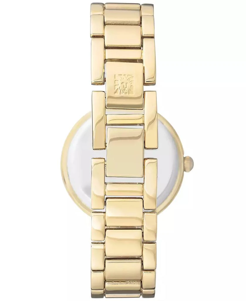 商品Anne Klein|女士镶钻金色钢带手表 32mm,价格¥569,第5张图片详细描述