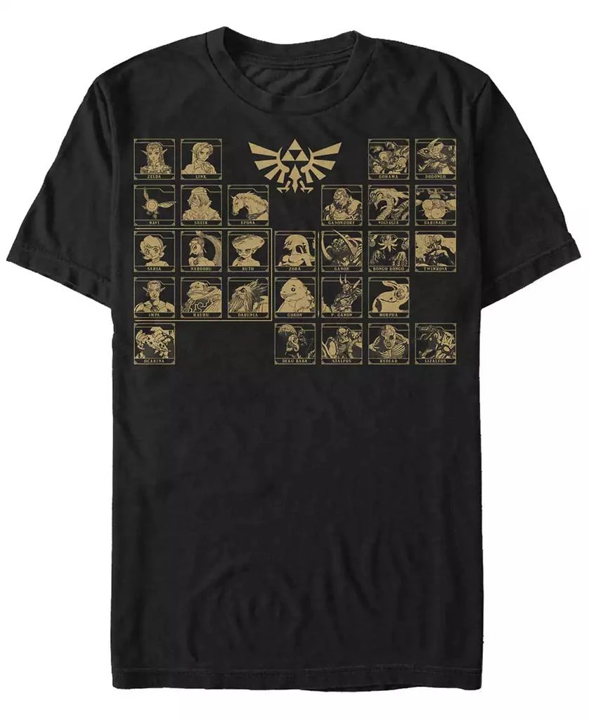 商品Nintendo|Nintendo Men's Legend of Zelda Periodic Table of Characters Short Sleeve T-Shirt,价格¥187,第1张图片