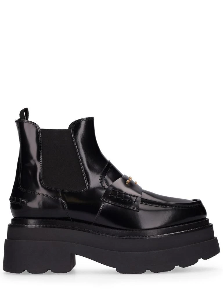 商品Alexander Wang|75mm Carter Platform Leather Ankle Boots,价格¥6034,第1张图片