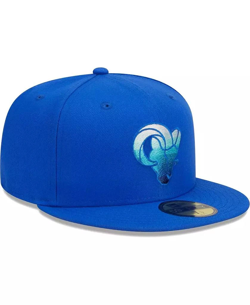 商品New Era|Men's Royal Los Angeles Rams Gradient 59FIFTY Fitted Hat,价格¥371,第4张图片详细描述