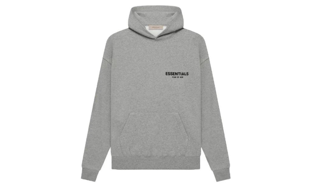 商品Fear of god|Fear of God Essentials Dark Heather Oatmeal Stretch Limo Hoodie,价格¥1766,第2张图片详细描述