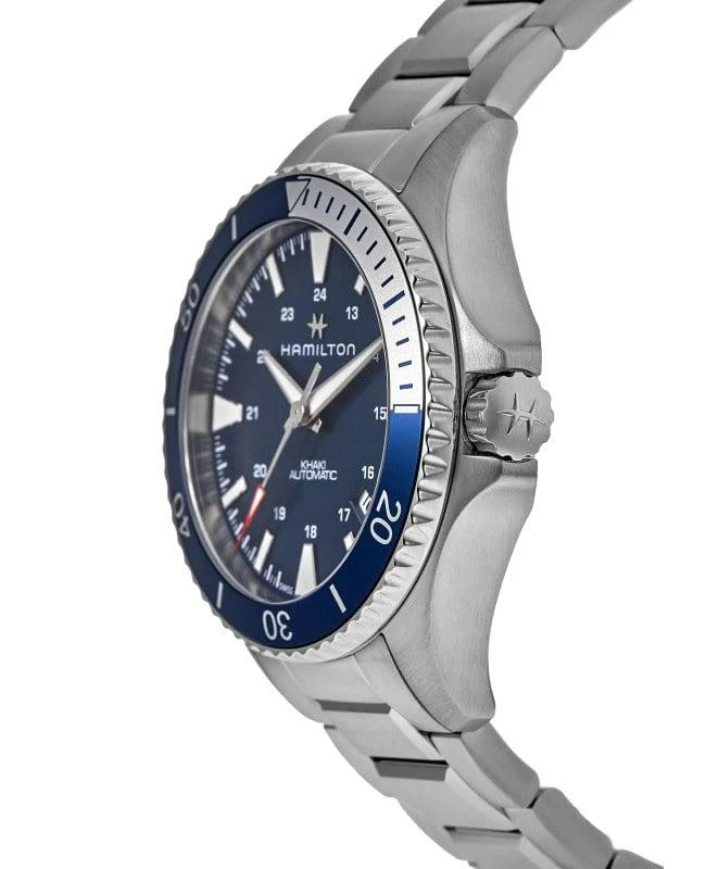 商品Hamilton|Hamilton Khaki Navy Scuba Auto Blue Dial Steel Men's Watch H82345141,价格¥4420,第3张图片详细描述