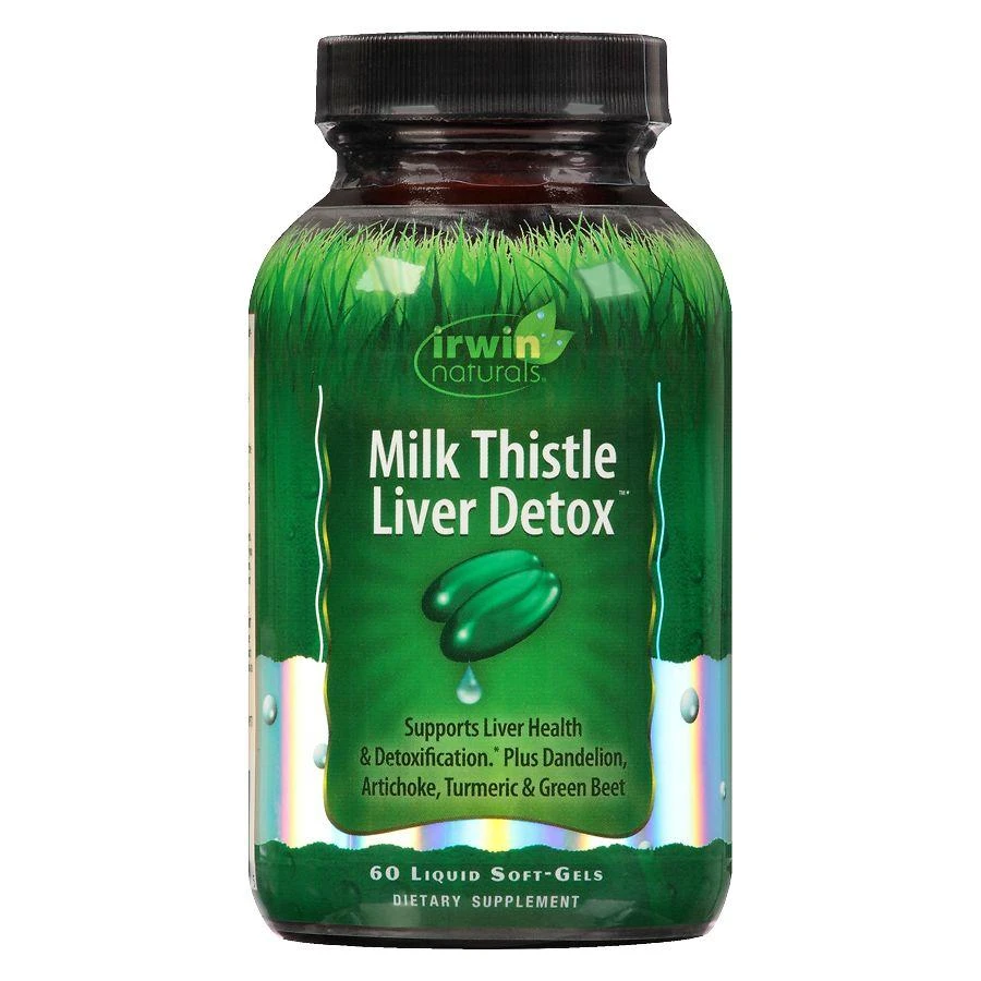 商品Irwin Naturals|Milk Thistle Liver Detox Liquid Softgels,价格¥121,第1张图片