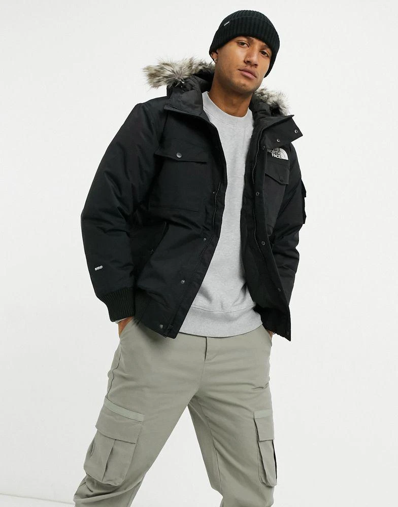 The North Face Gotham faux fur hooded down insulated parka jacket