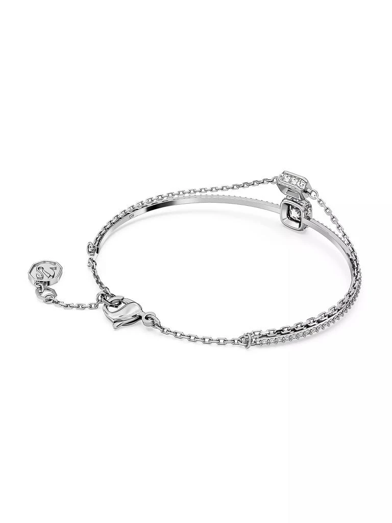 商品Swarovski|Chroma Rhodium-Plated & Crystal Mixed Cuts Bangle,价格¥1115,第4张图片详细描述