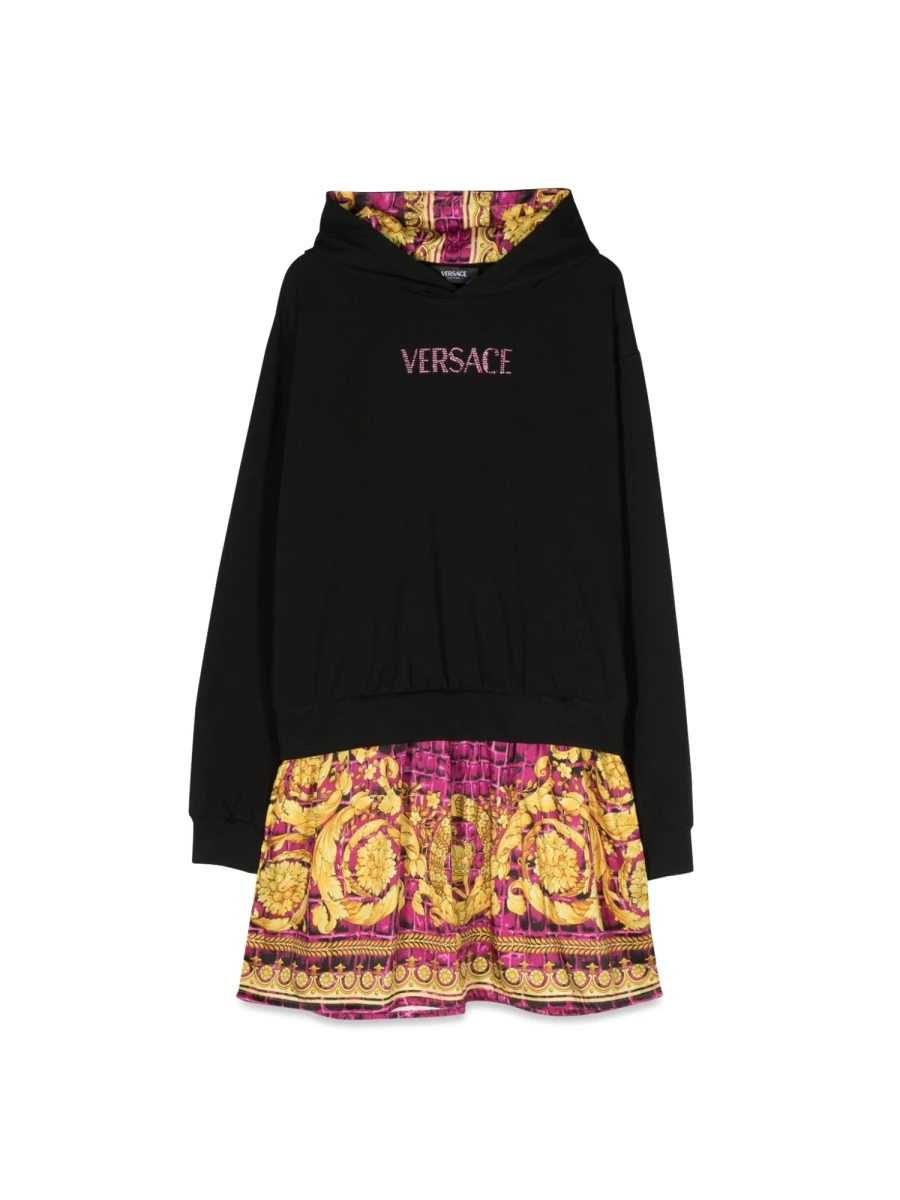 商品【预售7天】 Versace|Versace 女童连衣裙 1010458K1A090506BE40 花色,价格¥1828,第1张图片