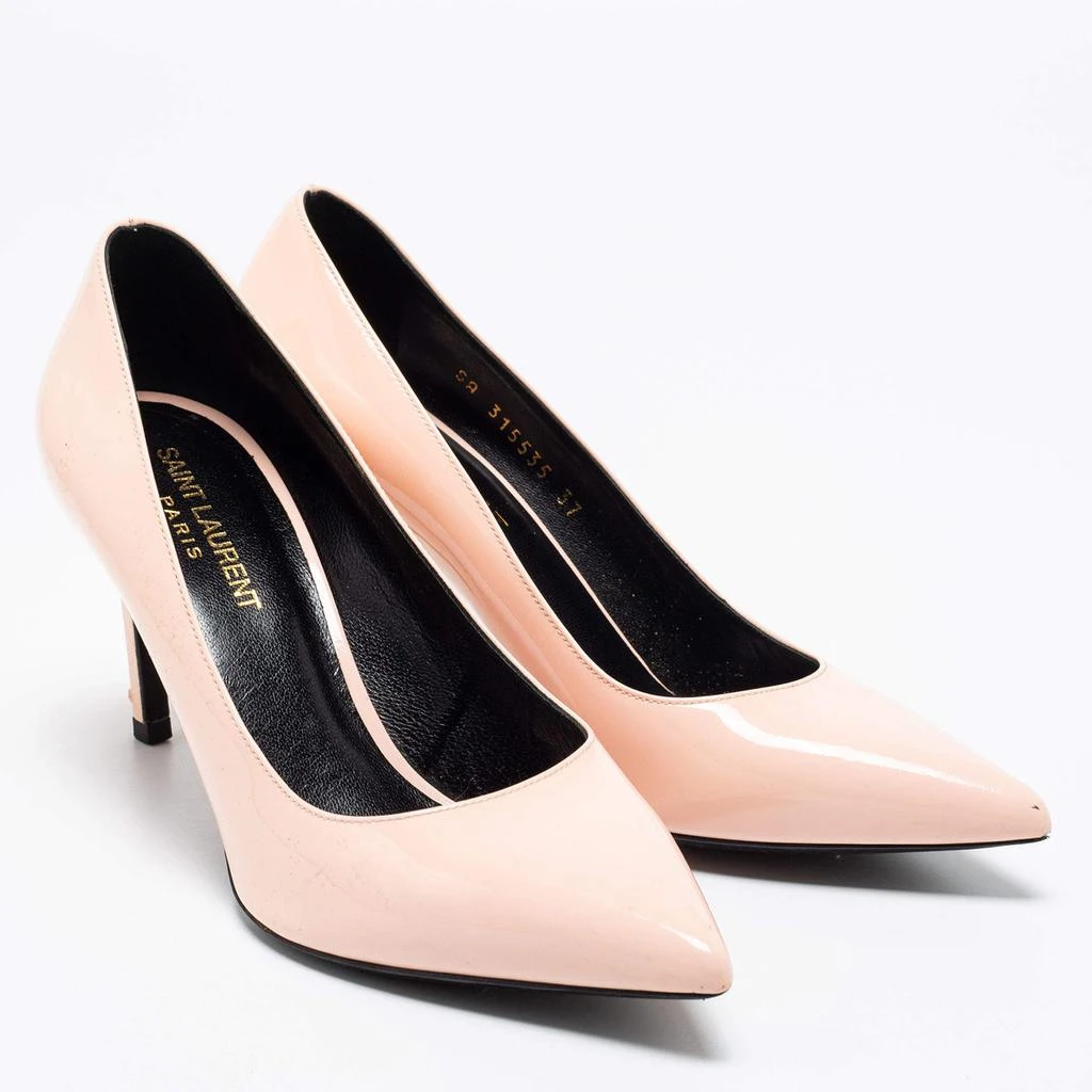 商品[二手商品] Yves Saint Laurent|Saint Laurent Nude Patent Leather Anja Pointed Toe Pumps  Size 37,价格¥1161,第4张图片详细描述