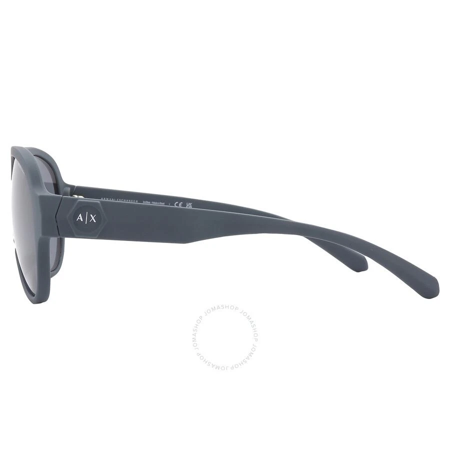 商品Armani Exchange|Grey Mirror Pilot Men's Sunglasses AX4126SU 83016G 58,价格¥362,第3张图片详细描述