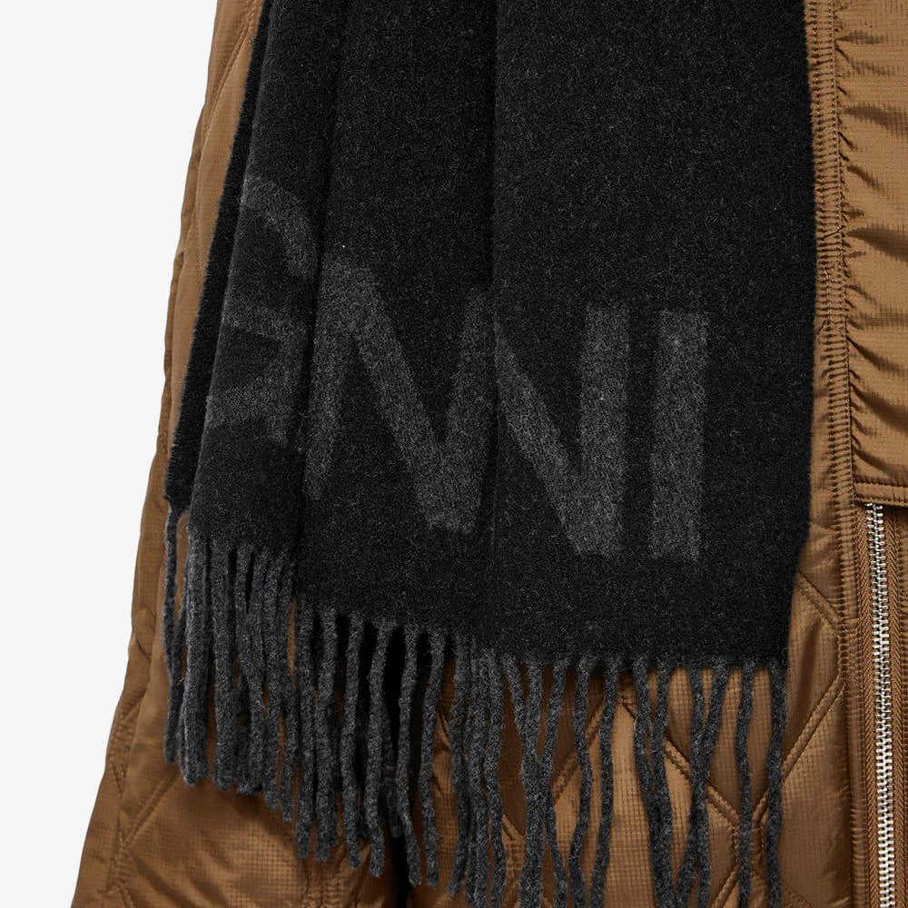商品Ganni|GANNI Fringed Wool Logo Scarf,价格¥717,第5张图片详细描述