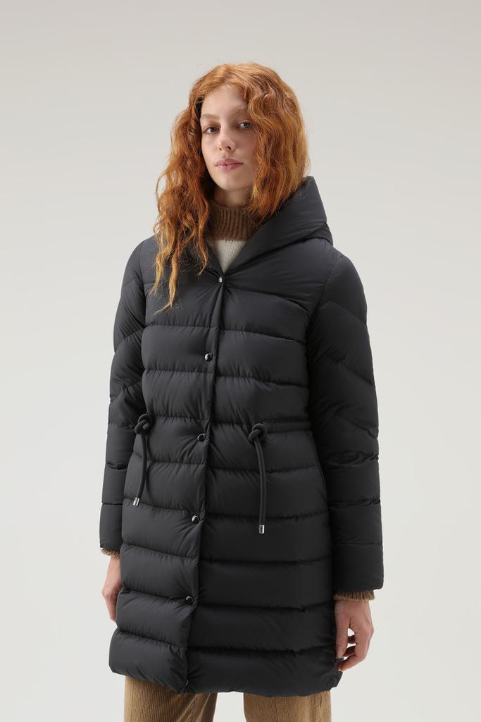 商品Woolrich|Ellis Long Microfiber Down Jacket,价格¥4466,第1张图片