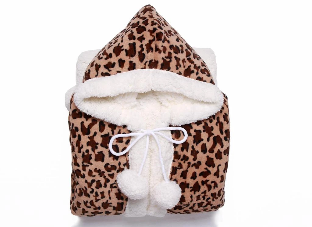 商品Chic Home Design|Leopard Hoodie Robe,价格¥272,第1张图片