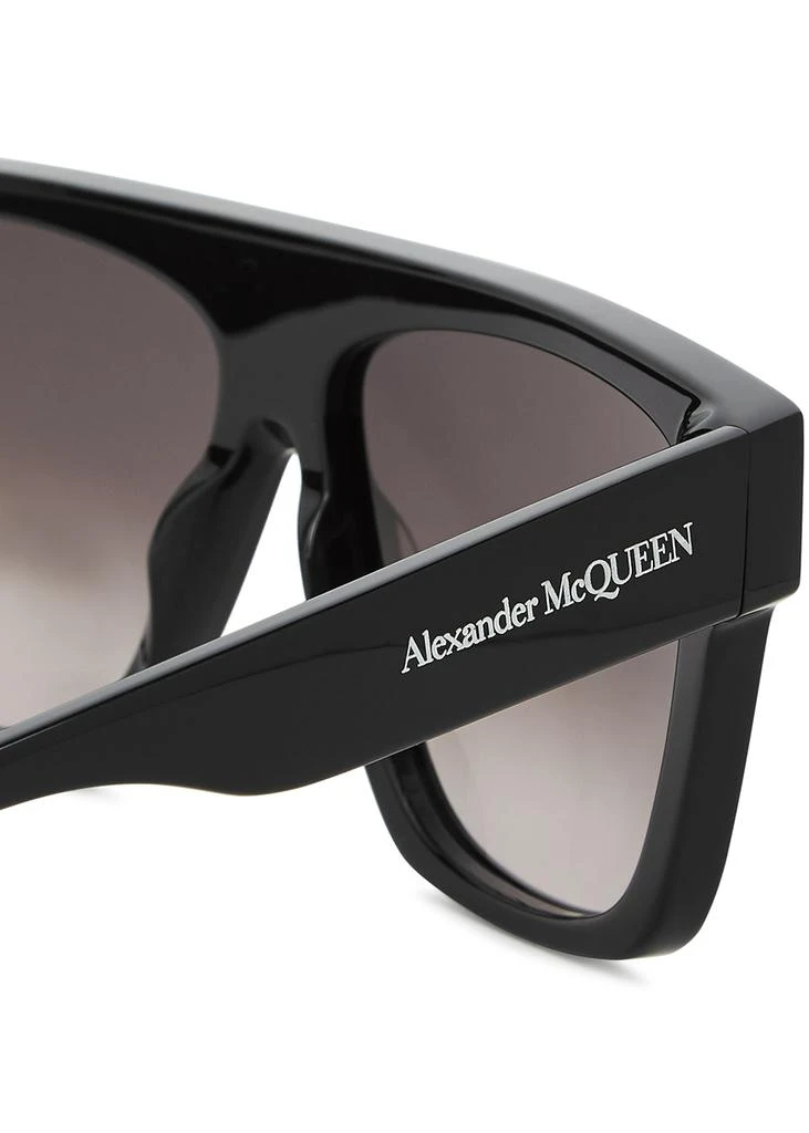 商品Alexander McQueen|Black D-frame sunglasses,价格¥2225,第3张图片详细描述