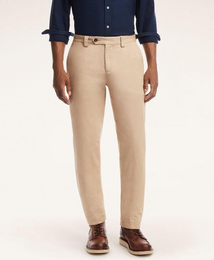 商品Brooks Brothers|布克兄弟弹力法兰绒男士休闲裤,价格¥1104,第1张图片