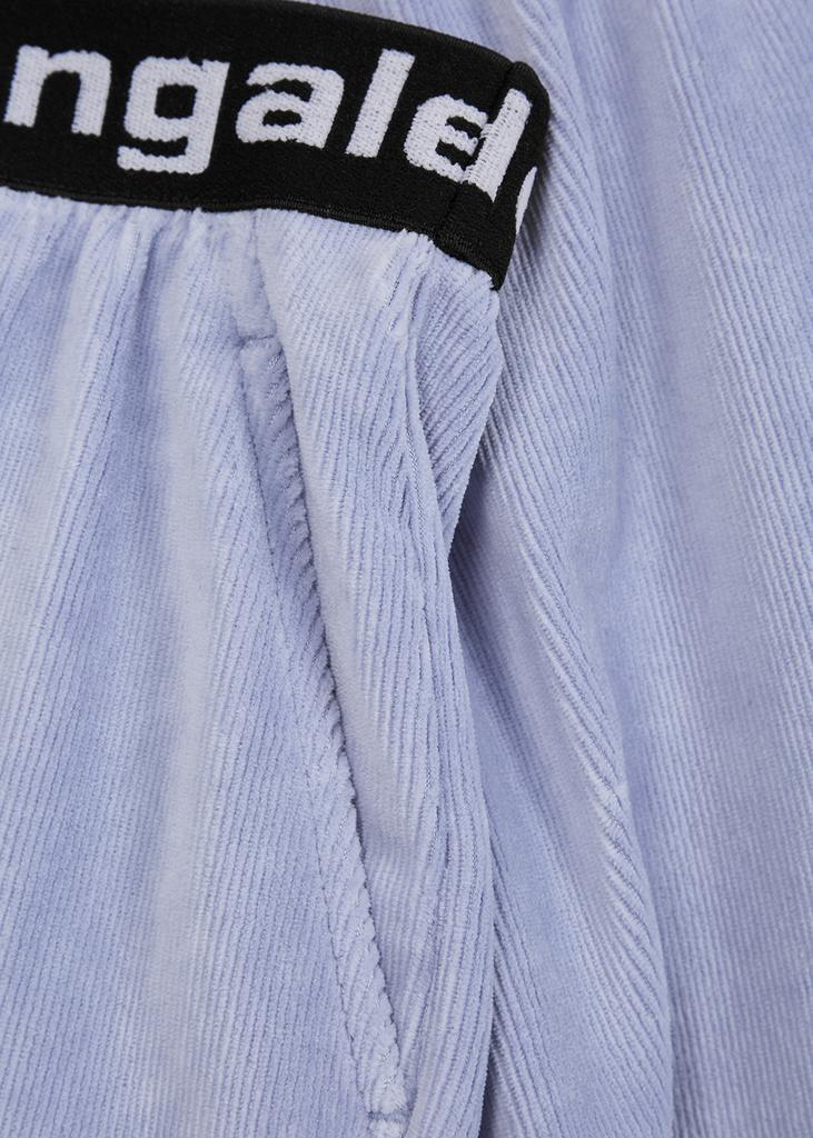 Blue stretch-corduroy trousers商品第5张图片规格展示