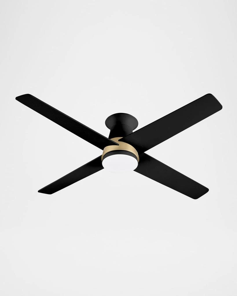 商品Santa Ana 52" Flush Mount Ceiling Fan with Light Kit,价格¥4318,第1张图片