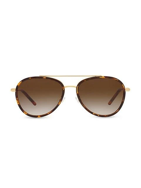 商品Tory Burch|57MM Aviator Sunglasses,价格¥1364,第1张图片