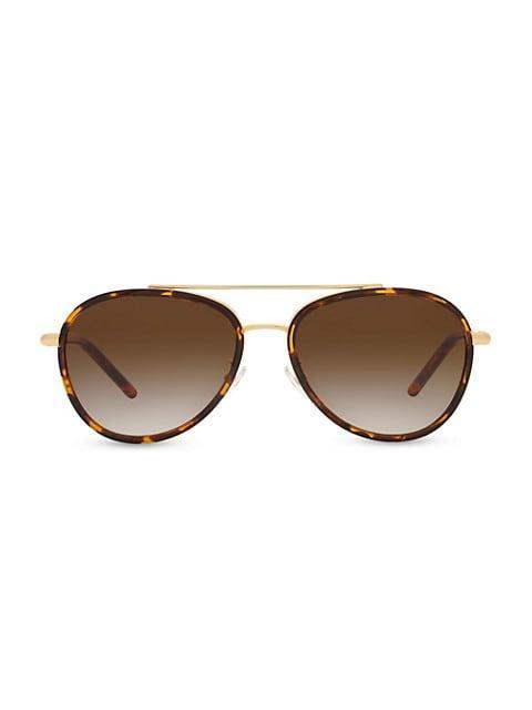 商品Tory Burch|57MM Aviator Sunglasses,价格¥1259,第1张图片