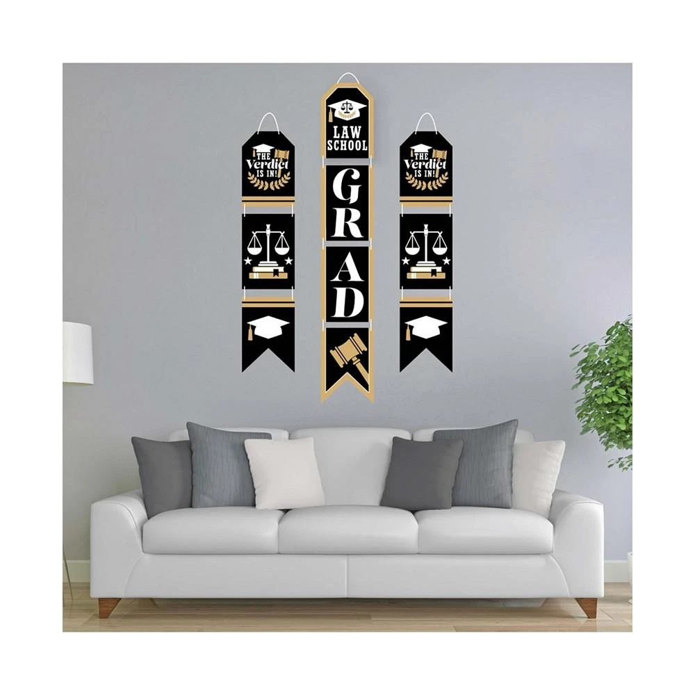 商品Big Dot of Happiness|Law School Grad - Hanging Vertical Paper Door Banners Wall Kit Indoor Door Decor,价格¥149,第2张图片详细描述