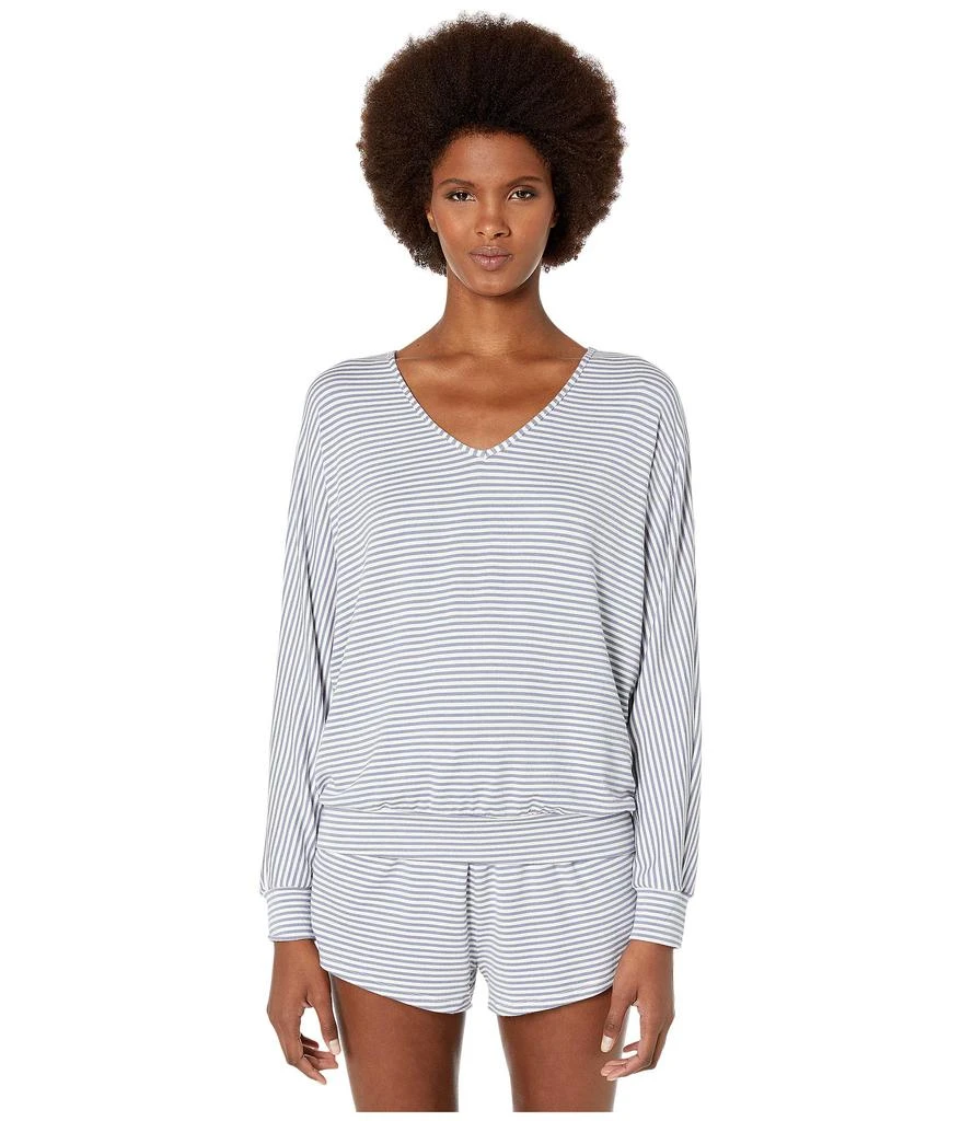 商品Eberjey|Sadie Stripes - The Dolman Sleeve Top,价格¥489,第1张图片