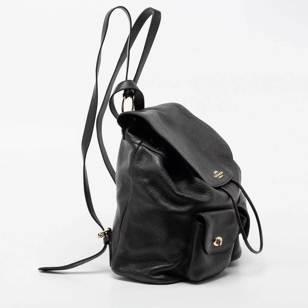 商品[二手商品] Coach|Coach Black Leather Billie Backpack,价格¥1582,第3张图片详细描述