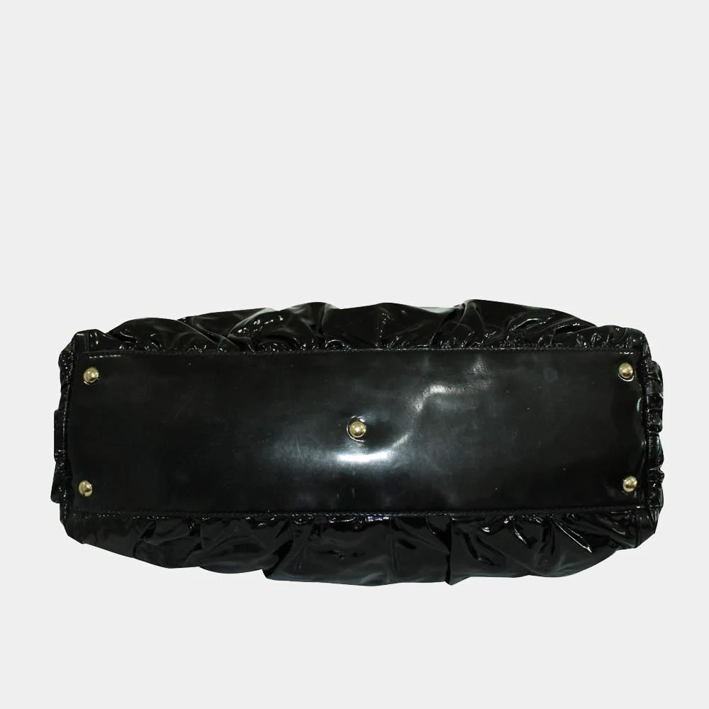 商品[二手商品] Gucci|Gucci Black Patent Leather Vintage Abbey D-ring Tote Bag,价格¥5909,第4张图片详细描述