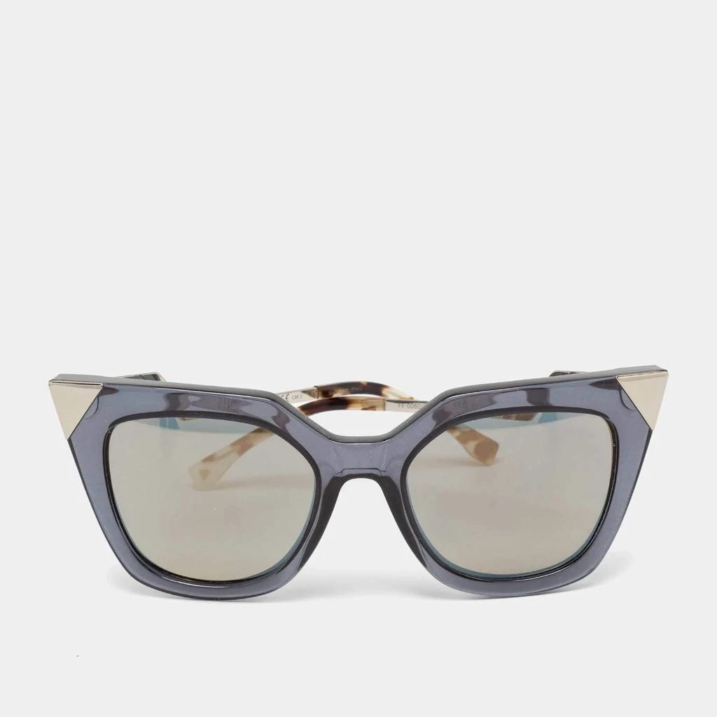 商品[二手商品] Fendi|Fendi Blue /Blue Mirrored FF0060/S Iridia Cat Eye Sunglasses,价格¥1686,第1张图片