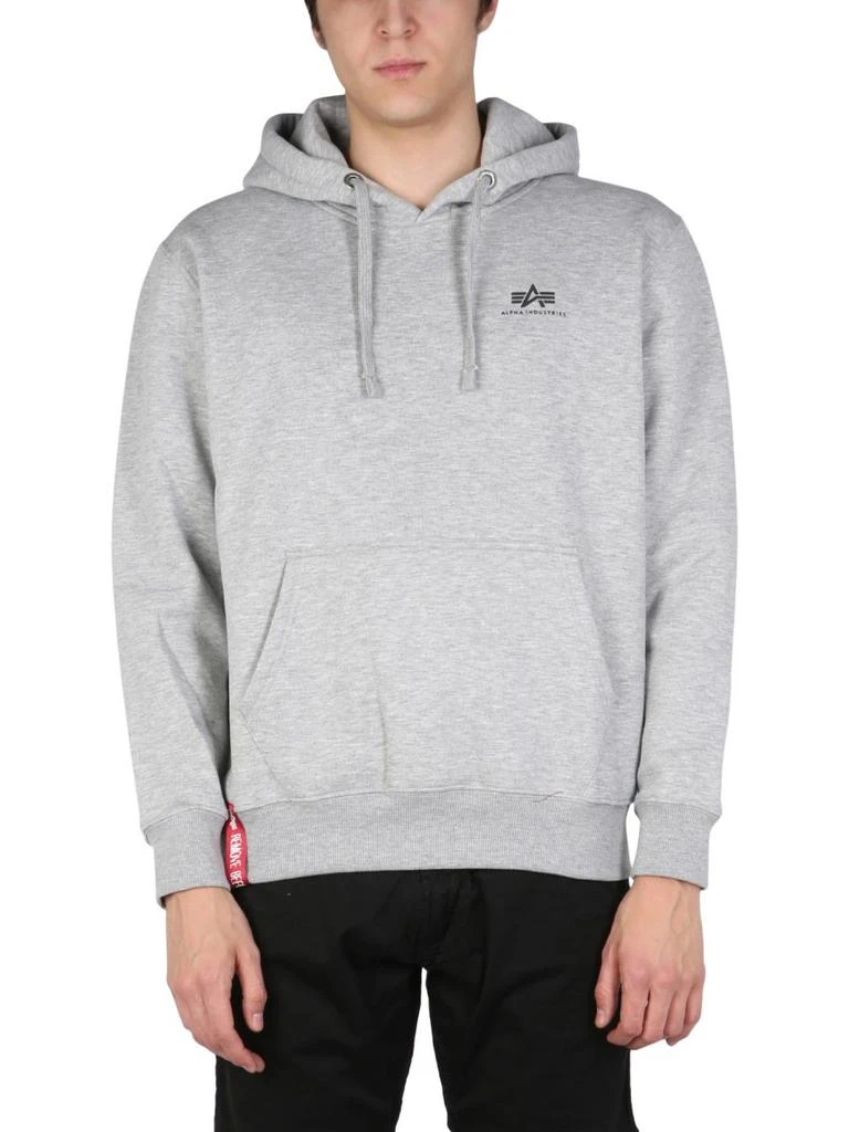 商品Alpha Industries|Alpha Industries Logo Print Drawstring Hoodie,价格¥283,第1张图片